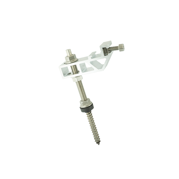 Picture of pre-assembled with 3 locking nuts and seal
with fast mounting plate 2.1, which allows a quick and easy connection to mounting profiles 37-45 

Note: Minimum thread 60 mm!