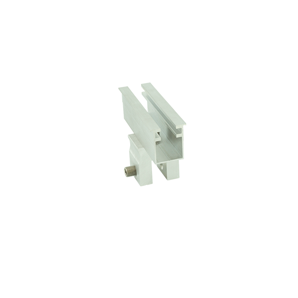 Picture of pre-assembled with trapezoidal sheet short rail, which allows a quick, direct and horizontal modul